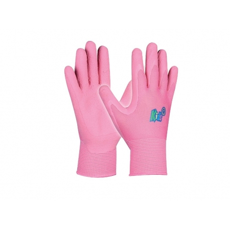 Pracovné detské rukavice GEBOL Kids pink